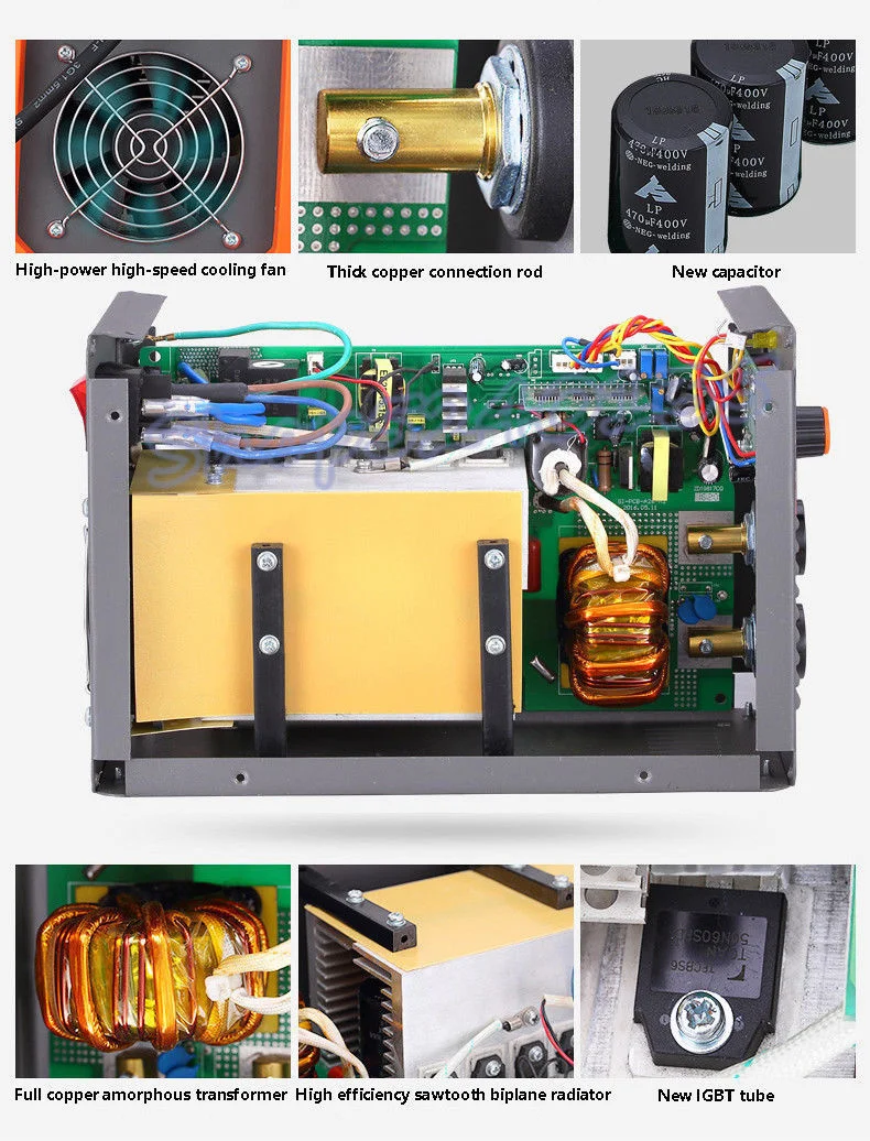 ZX7-200 10-200A 4000 Вт ручной Мини MMA Электрический сварочный аппарат 220 В 200A инвертор дуговой IGBT сварочный аппарат инструмент