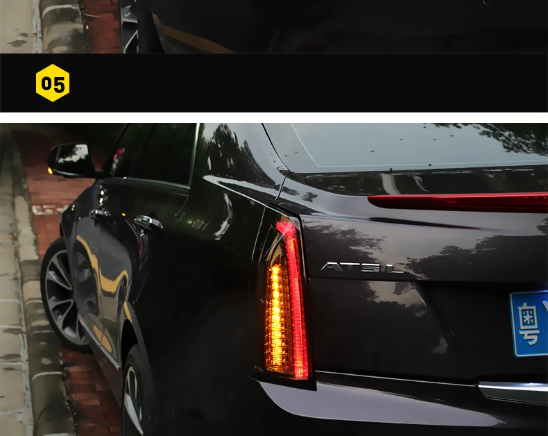 Автомобильный Стайлинг задние фонари для Cadillac ATSL Cadillac ATS задние фонари- задние фонари светодиодный задний фонарь динамический сигнал поворота