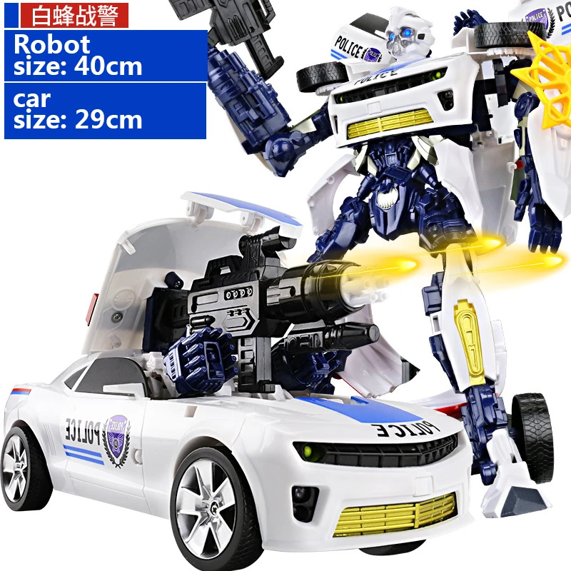 40 см Трансформационные роботы, игрушечные машинки, Optimus War Hornet, боевые лезвия, деформация автомобиля, робот, модель, игрушки для мальчиков с коробкой - Цвет: color box2