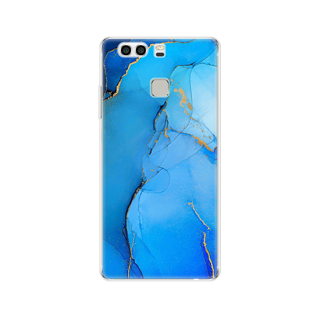 phone case for huawei P9 LITE PLUS 2016 soft tpu silicon back cover 360 full protective printing transparent coque