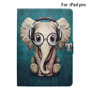

Flip Cover Tablet PU Leather Elephant Anti Scratch Shockproof Accessories Protective Case Durable Slim For IPad Pro 10.5 Inch