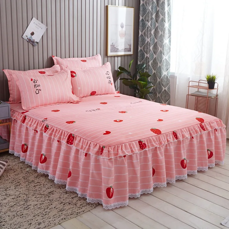 colour 5 Dreampatar современное здоровье 1 шт. двойная односпальная комфортная кровать модный кружевной высококачественный чехол для кровати с той же наволочкой BY233A - Цвет: colour 5