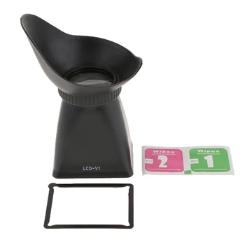 

2.8X V1(4:3) Magnifier Extender 3.0'' LCD Viewfinder Hood for Canon 5D II 7D 500D for Nikon D700 D800 DSLRs