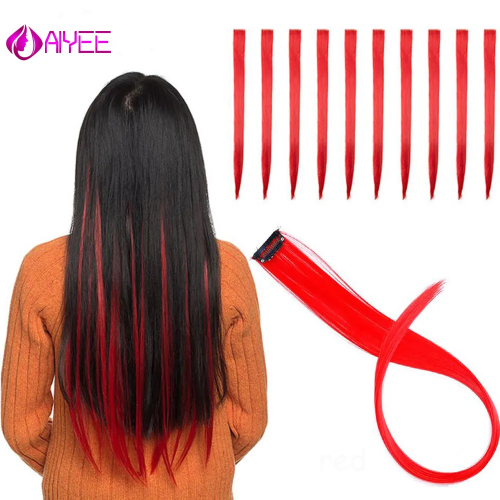 

AIYEE 22 OnePiece Clip in Hair Heat-resistant ClipSingle Hair Extension Hair Clip in Hair Piece Fake Extension