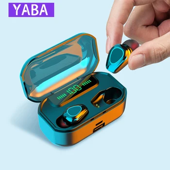 

YABA Bluetooth V5.0 Earphone 3500mah LED Wireless Headphone Headset Earbuds TWS Waterproof Sport Earphones Headphones