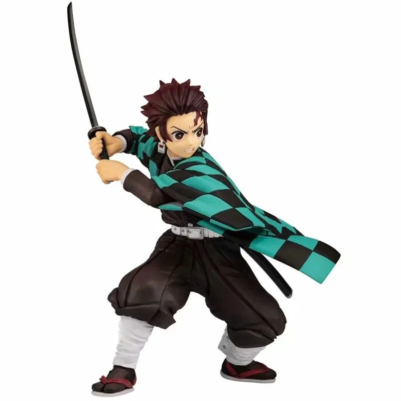 

New Anime 13 CM Demon Slayer Kimetsu no Yaiba figure Kamado Tanjirou Action Figure Agatsuma Zenitsu Nezuko Warrior PVC Model Toy
