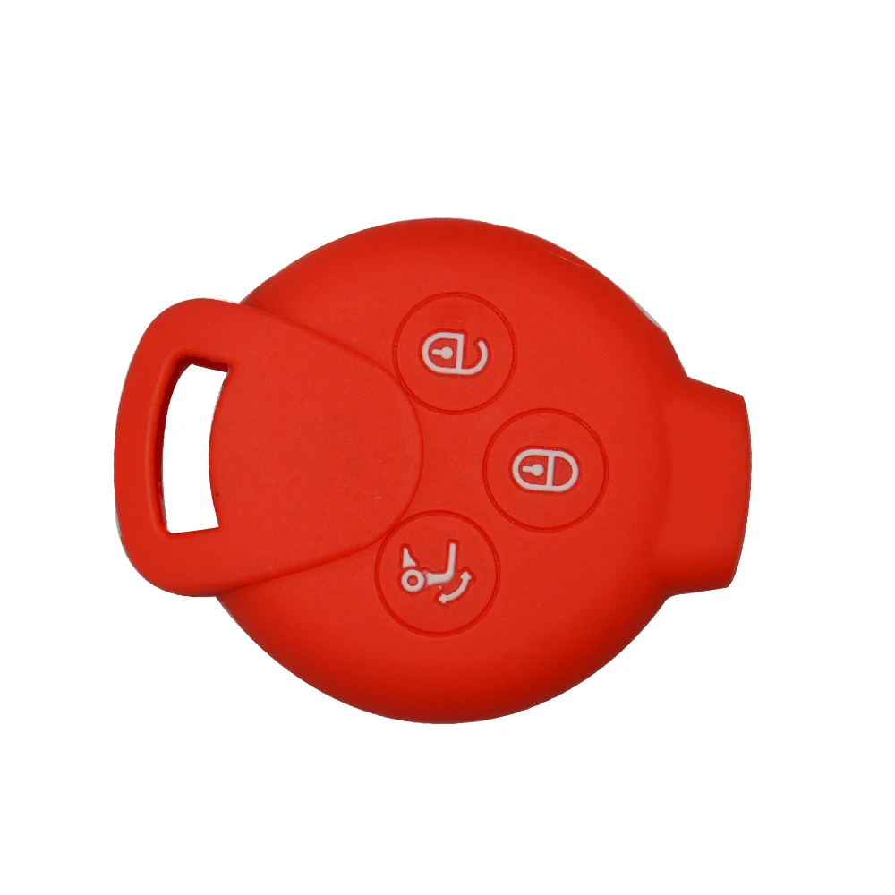 Keyforkess3 pulsanti per Benz Mercedes Smart Fortwo 451 MB City Roadster Silicone Remote Car Key Shell custodia protettiva copertura in gomma - Ha0cb189ce5f14ef890a1a56fc864e72aM