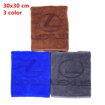 

30X30 For Lexus RX300 RX450 IS200 IS250 IS300 GS300 Car Wash Microfiber Towel Car Cleaning Drying Cloth Hemming