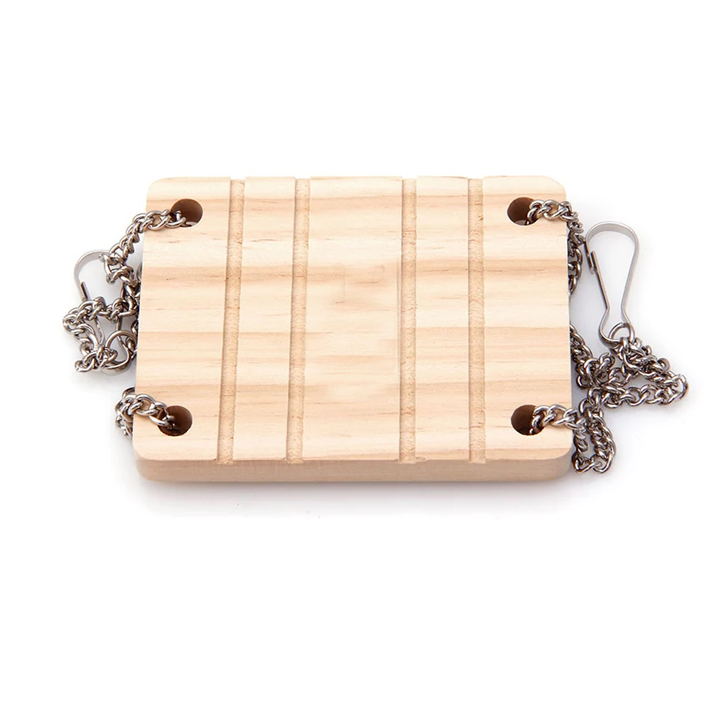 Small Animals Products Hamster Chinchilla Toys Wooden Swing Harness Hanging Bed Parrot Rest Mat Pet Hanging Pet Toys Accessories2