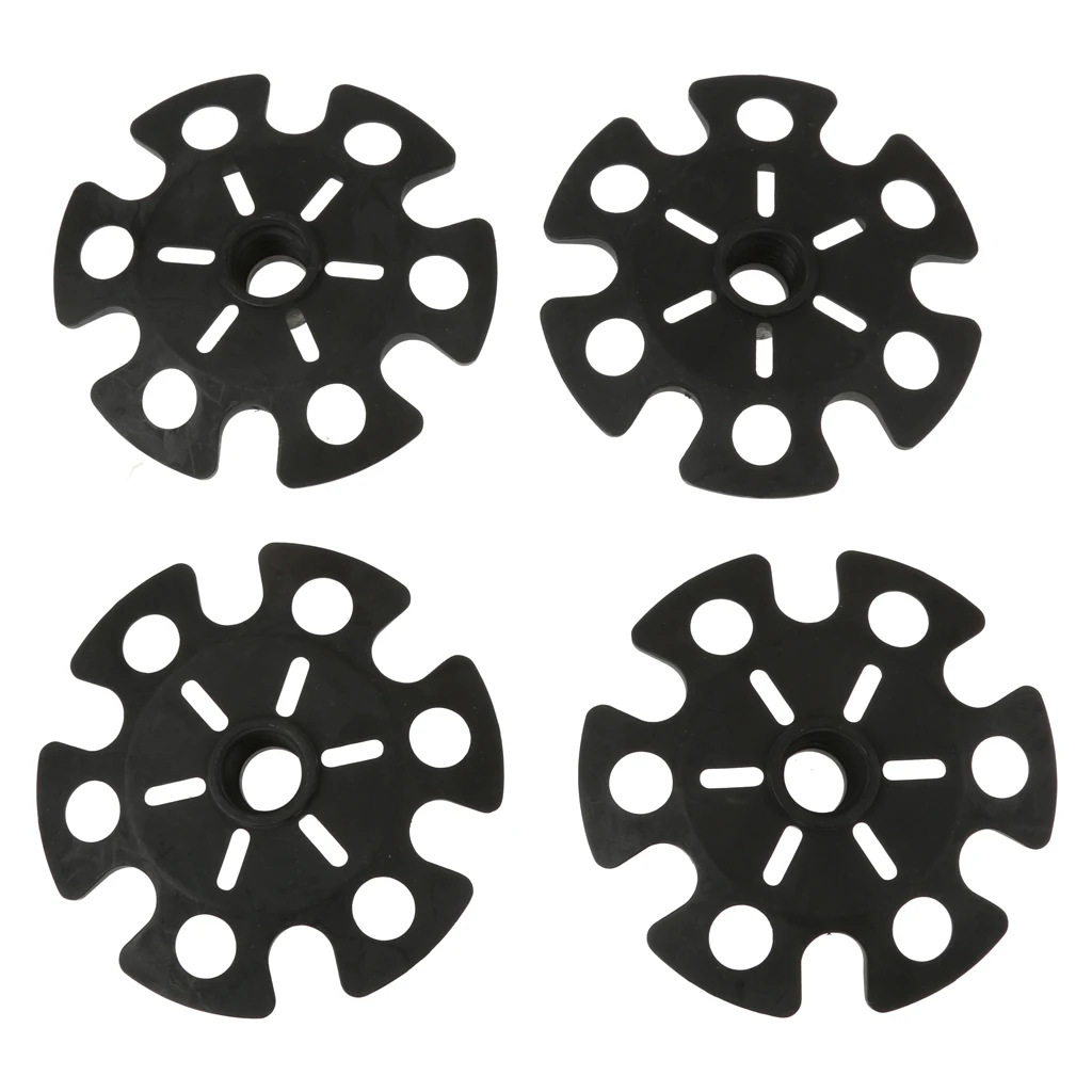 4pcs Rubber Snowflake Baskets for Snow Shoes Trekking Hiking Sticks Poles