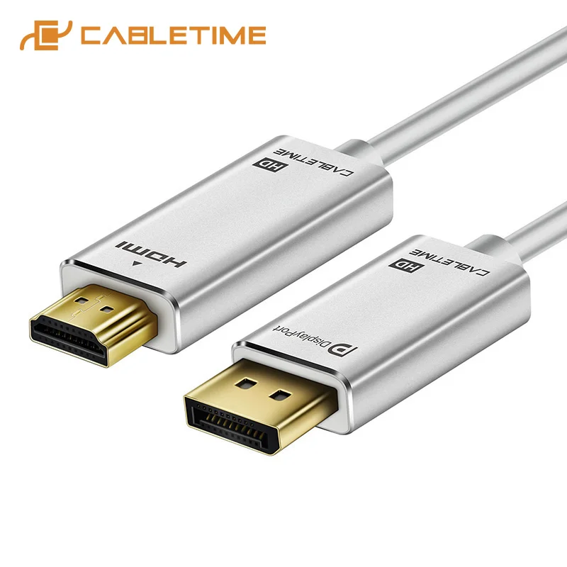 Кабель адаптер для HDMI 60 Гц 1080P DP позолоченный 1 2 дюйма ноутбук с HDTV ПК C084|Кабели VGA| |