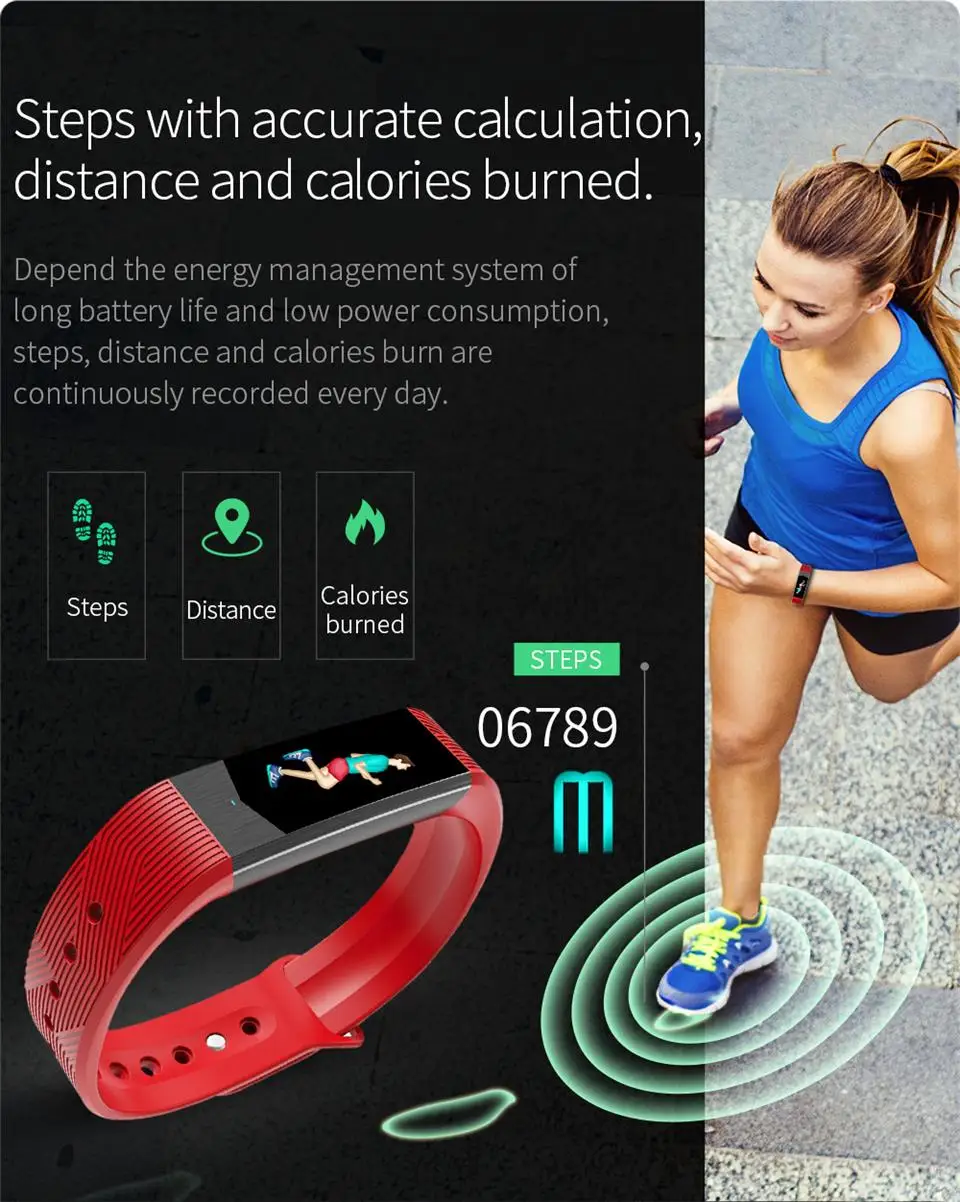 B30 Bluetooth спортивные 3D UI Смарт-часы для женщин и мужчин пульсометр Монитор артериального давления Браслет Водонепроницаемый фитнес-трекер группа