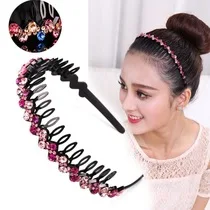 Японский Корейский стиль бархатные повязки для волос Южная Корея бриллиантовый набор ретро лук тренд универсальная головная повязка искусственный бриллиант волосы Acc