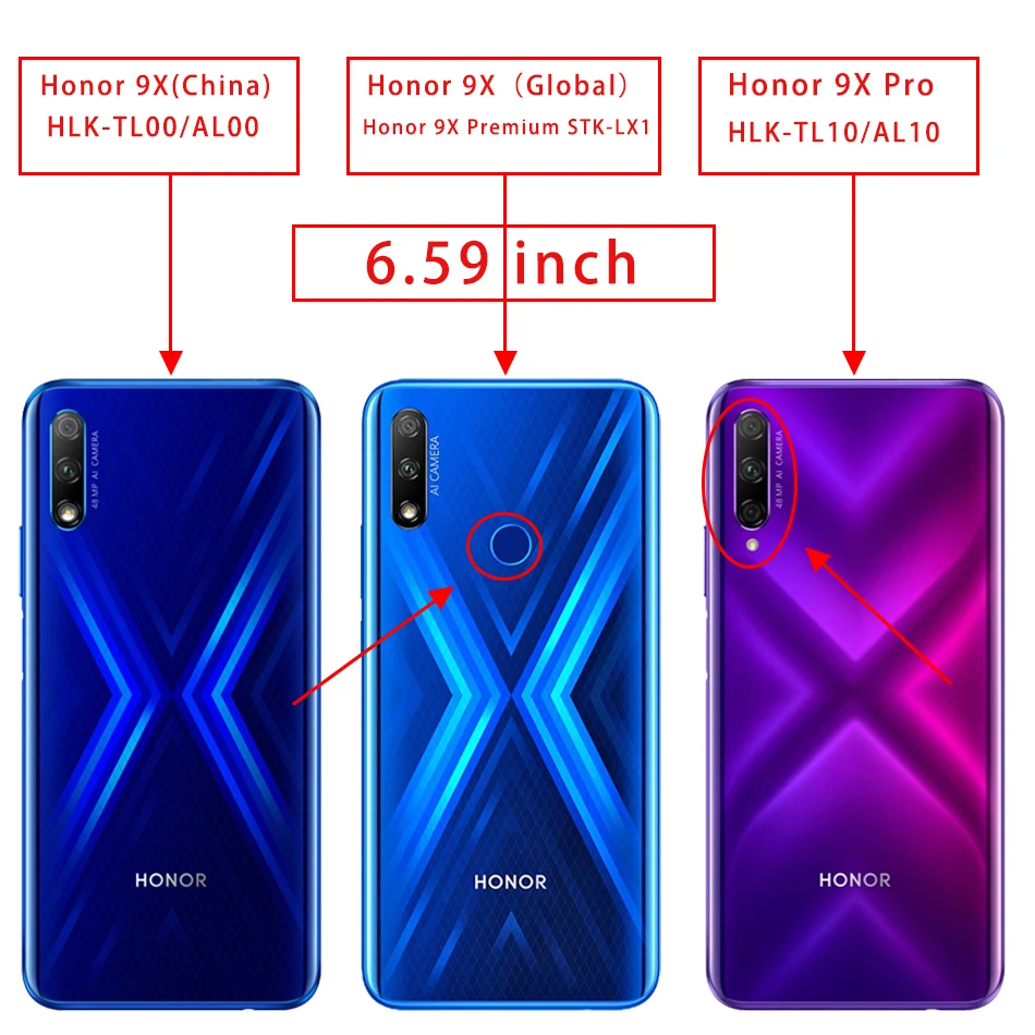 Honor9x区别图