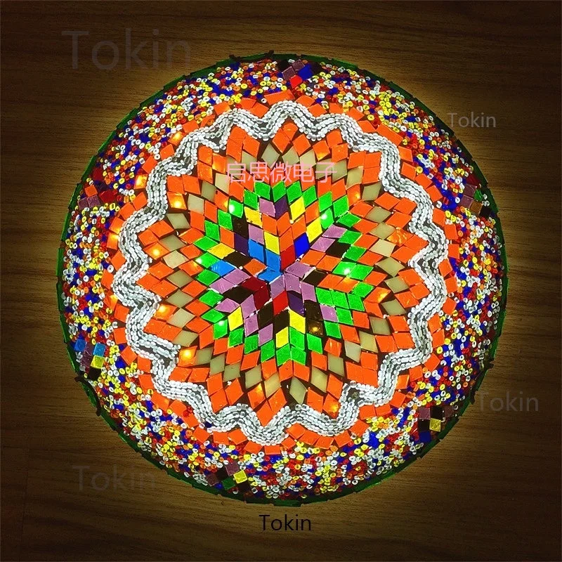 Colori delle piastrelle a mosaico della lampada da soffitto turca (9  bracci)