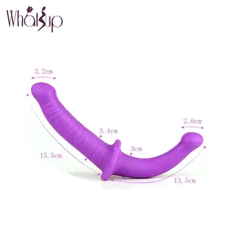 Thick Double Penetration Dildo Strapon For Lesbian Couples Long Two Headed Ended Phalos Anal Masturbation  Women To Man 6