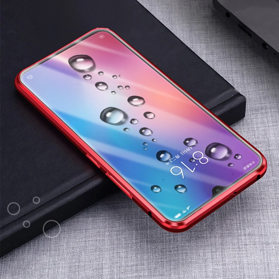 Магнитный адсорбционный металлический чехол для Xiaomi mi 9 mi 9 прозрачный M9 Роскошный 360 Полное покрытие переднее заднее стекло двойная защита экрана