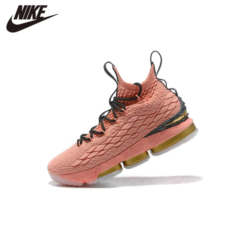 Новая Оригинальная продукция Nike Lebron 15 LBJ15 мужские баскетбольные кроссовки удобные спортивные Дизайнерские кроссовки с воздушной подушкой