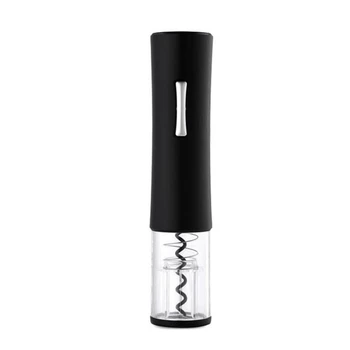 

Electric Wine Bottle Opener, Automatic Corkscrew Opener LED Indicator Light Automatic Corkscrew Foil Cutter (Black)