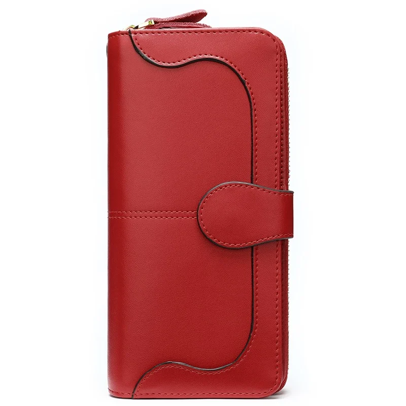 8855red WESTAL женский кошелек, кошелек из натуральной кожи, кошелек для женщин, женский клатч, кожаные женские кошельки, сумка для телефона/денег carteira - Цвет: 8855red