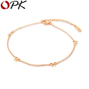 

Brand Trendy Cute Bow Tie Style Trendy Beach Leg Bracelet Charm Anklets Jewelry Friendship Gift For Women Girls Accessories tiff