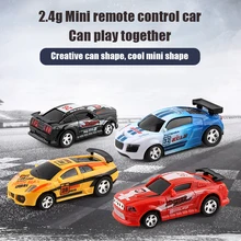 Creative hot sale 2.4g wireless cans cola can mini remote control car RC model collection miniature racing car gift for children Creative hot sale 2.4g wireless cans cola can mini remote control car RC model collection miniature racing car gift for children