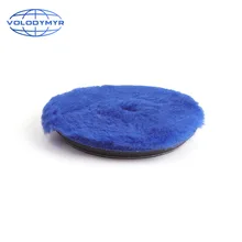 Шерсть полировальный коврик синий 6 дюймов с 5 дюймов крюк и петля для автомобиля полировщик буфера Полировка аксессуары инструменты Детализация