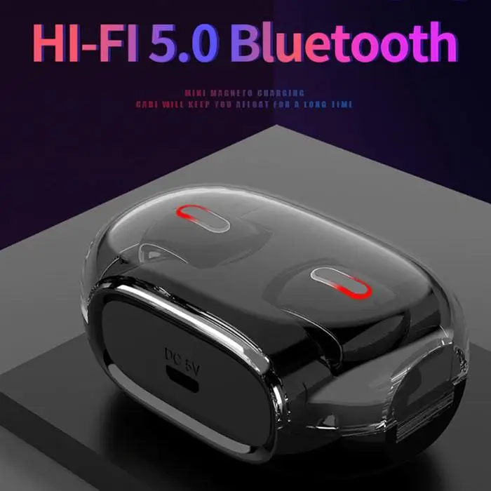 Мини TWS портативные беспроводные наушники Bluetooth 5,0 стерео наушники-вкладыши Беспроводные наушники с зарядным устройством водонепроницаемые Bluetooth наушники