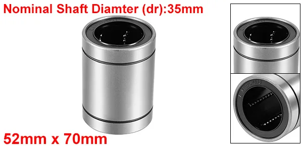4pcs LM35UU Uxcell Линейный шарикоподшипник LM4UU LM16UU LM20UU LM25UU LM30UU LM35UU шарикоподшипник линейного движения втулка подшипника для 3d принтера ЧПУ - Цвет: 4pcs LM35UU