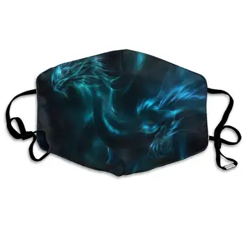 

Face Mask 3D Dragon Blue Special Cycling Half Face Earloop Dust Mask For Girls