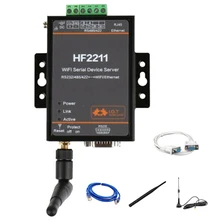 HF2211 Modbus Последовательный RS232/RS485/RS422 к Ethernet/Wi-Fi конверсионный модуль, поддержка обновления веб-OTA wiselss(EU Plug