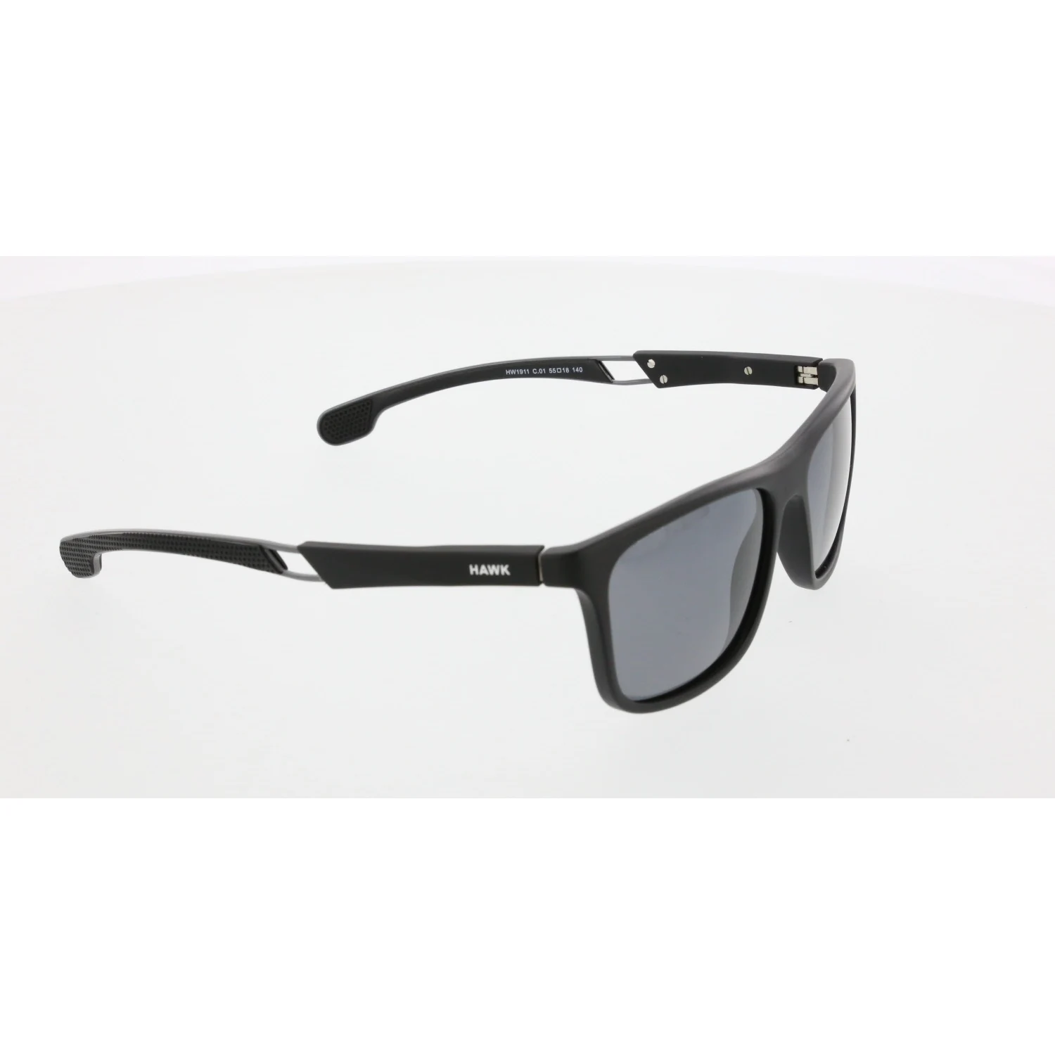 

Men's sunglasses hw 1911 01 bone black organic square 55-18-140 hawk