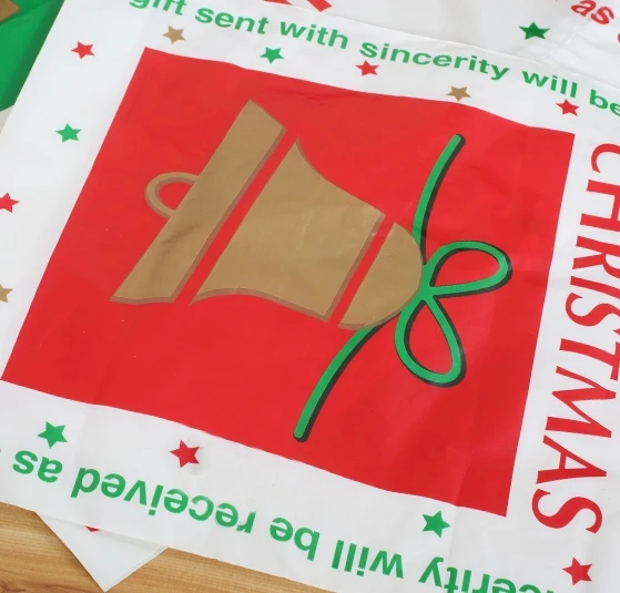 Merry X'mas сумки Рождественский подарок упаковка мешок, пластиковая сумка для покупок 50 шт./лот