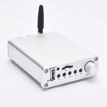 

BORIZSONIC Mini HiFi Music Player TPA3116 Digital Bluetooth5.0 Power Amplifier U-disk/TF/AUX/FM