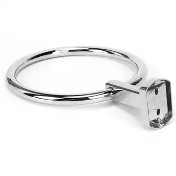 

Towel Rack Holder Wall-Mounted Towel Ring Stainless Steel Bathroom Round Towel Rack Holders Accessory Hanging Towel Hanger
