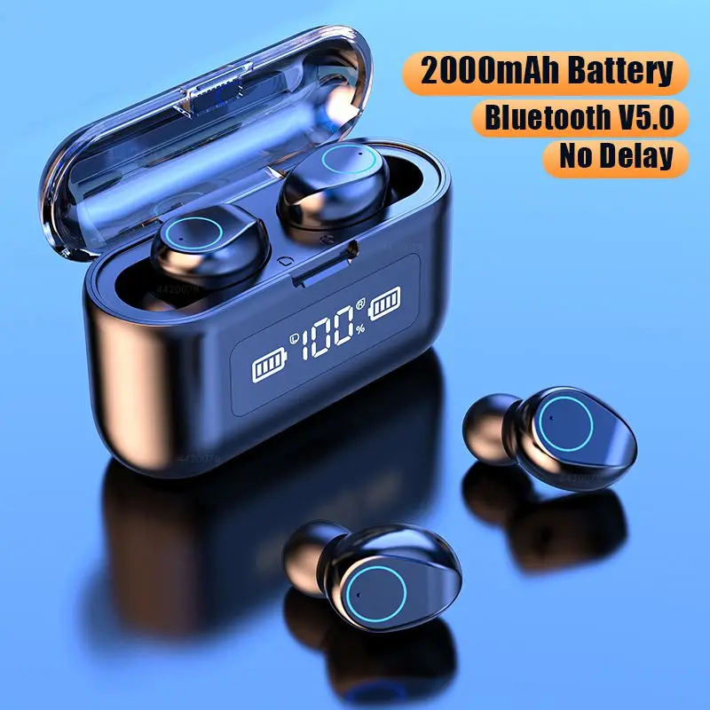 Wireless Bluetooth Earphone With Microphone Waterproof TWS 20 20000Hz Wireless Headphones Headsets Type c Connection