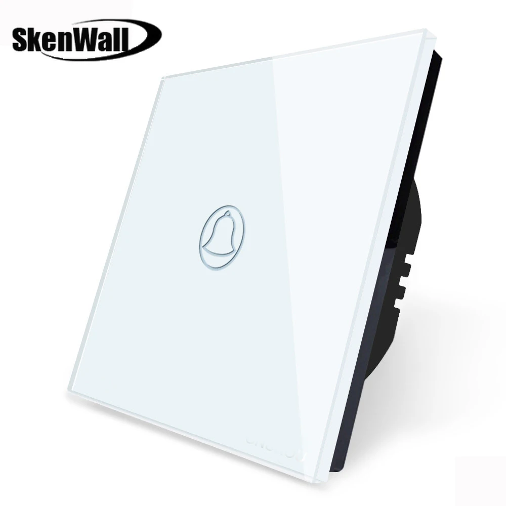 

EU Standard Crystal Glass Panel Waterproof Door Bell Switch Max Voltage 250V Touch Screen