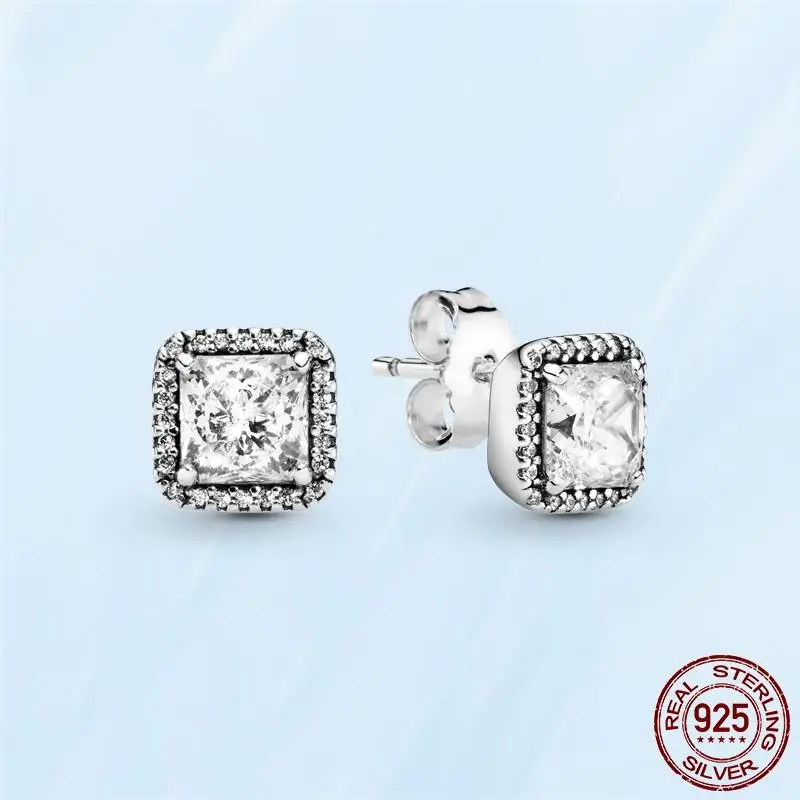 Silver Earrings Real 925 Sterling Silver Asymmetrical Heart Hoop Earrings for Women Fashion Silver Earring Jewelry Gift