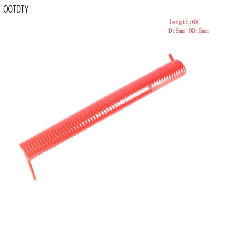 OOTDTY 6/9/12/15 м Длина Пневматический ПУ воздушный компрессор телескопическая спиральный шланг Труба Гибкая спиральная гибкий воздушный инструмент трубы