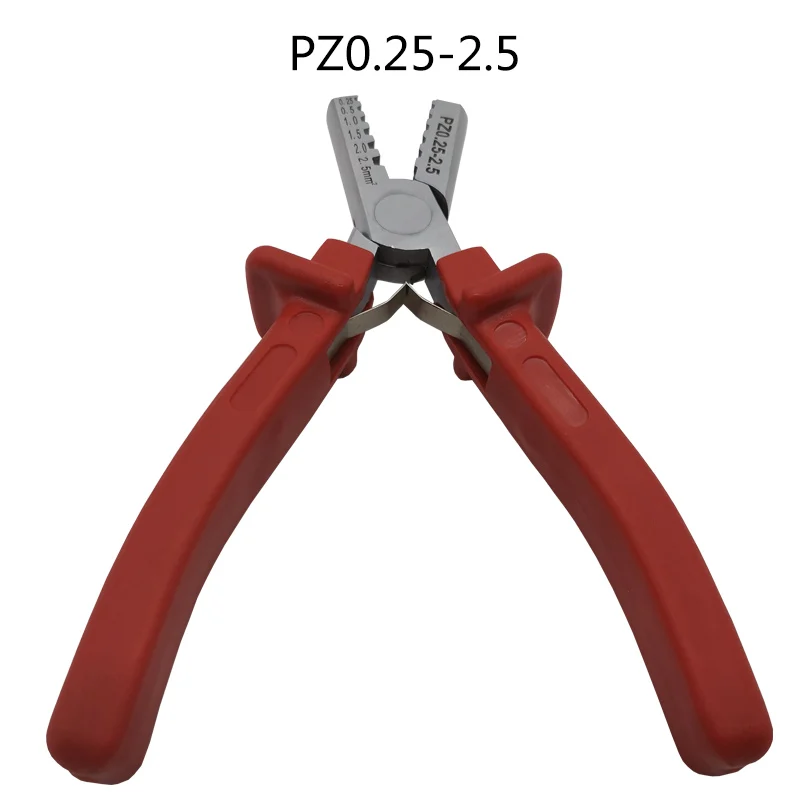 PZ0.25-2.5 PZ1.5-6 обжимной инструмент обжимные плоскогубцы для клемм, зажимы плоскогубцы электрические трубчатые Клеммы Коробка 0,5-6мм2 набор инструментов - Цвет: PZ0.25-2.5