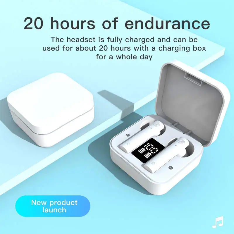 Air 2s TWS Wireless Bluetooth Earphone LED Display Headphone With Dual Mic PK Air 2 SE Airdots Noise Reduction Earbud For Xiaomi