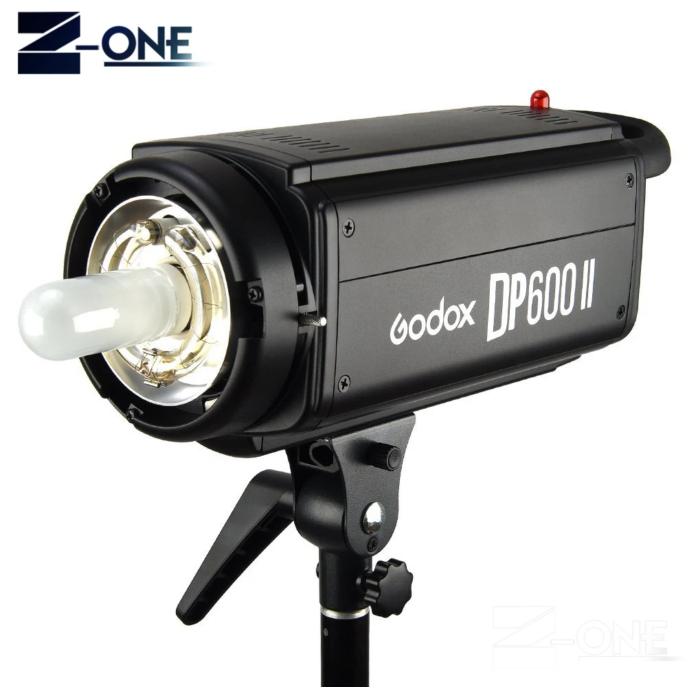 US $301.00 Godox DP600II GN80 With X System Studio Speedlite Flash Light 110V Or 220V Input Power 600WS With Lamp And Standard Reflector