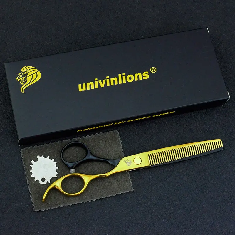 " univinlions черные Профессиональные ножницы для домашних животных, ножницы для стрижки собак, кошек, tesoura, ножницы для стрижки домашних животных, набор ножниц, Набор японских высококачественных ножниц - Цвет: ZJQ-Dense Thinning