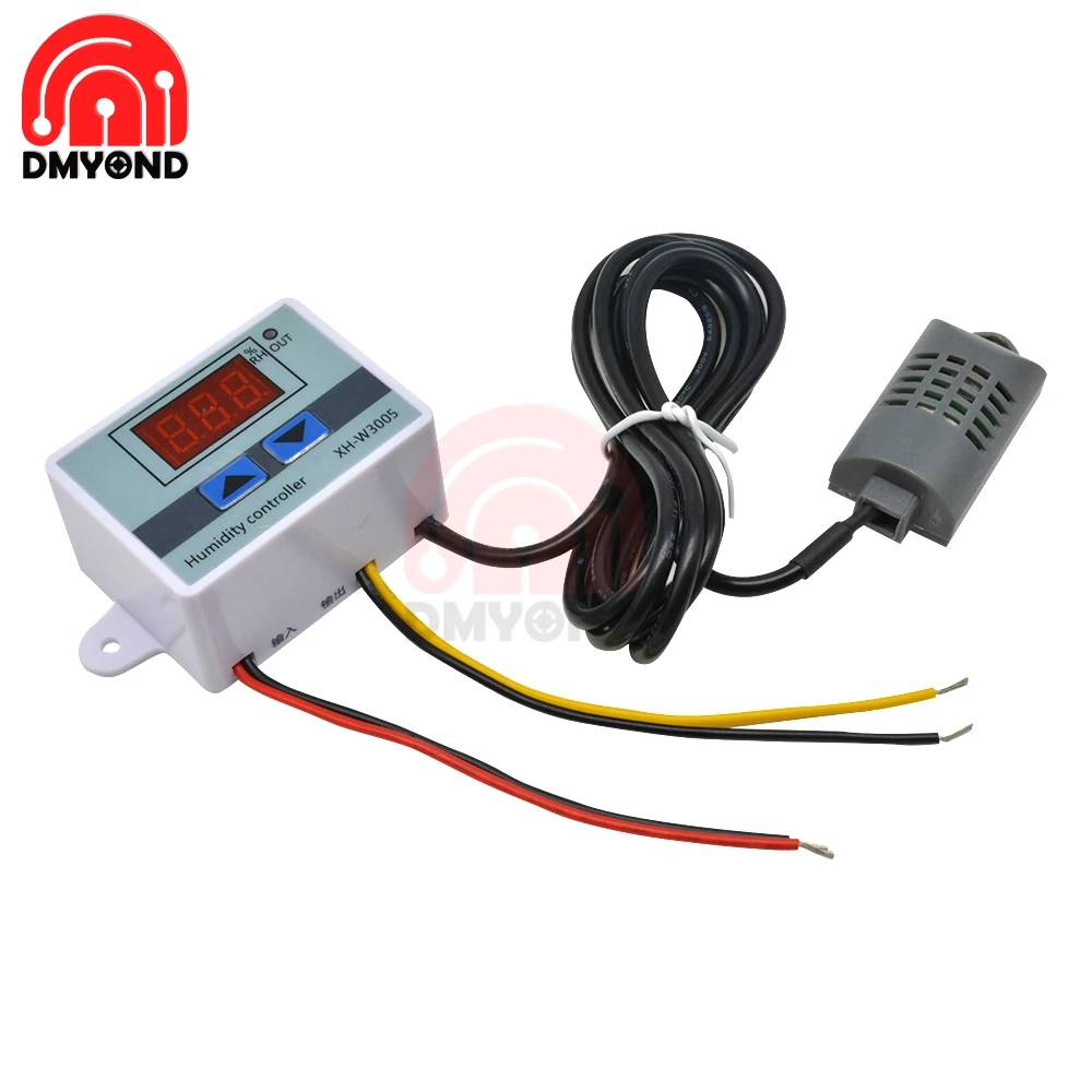 Contrôleur D'humidité Numérique - Capteur Précis 0-99% - Tension 12V/24V/220V - Pour Serre, Laboratoire, Entrepôt - Réglage Simple Et Fiable