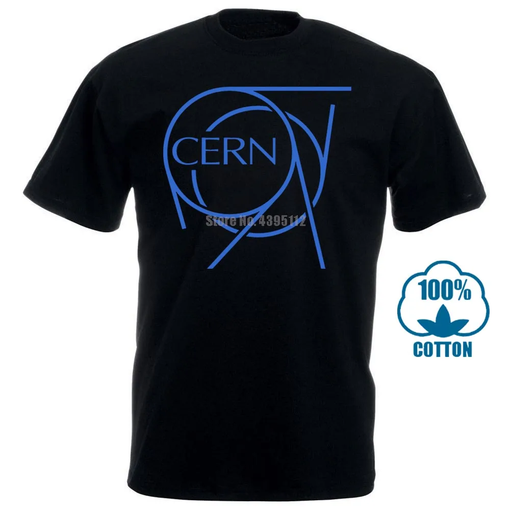 Cern/футболка с логотипом европейского Nuclear Institute, новинка, забавные футболки, новинка, унисекс, забавные топы