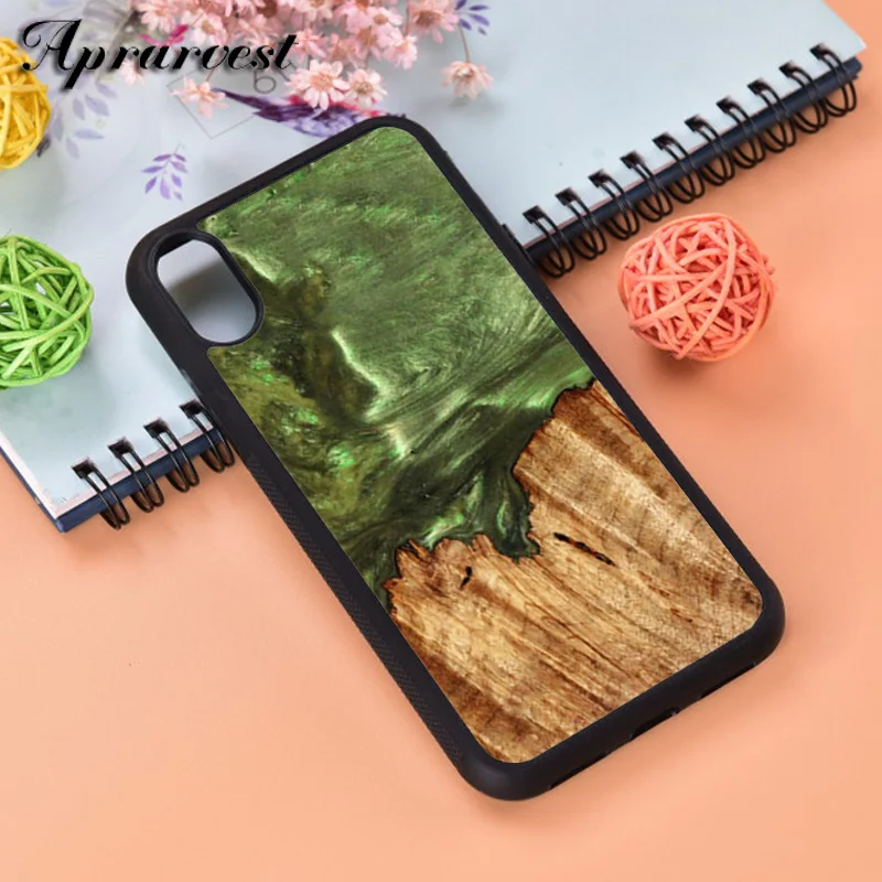 Aprarvest деревянный узор из смолы чехол для телефона чехол для iPhone 5 5S SE 6 6S 7 8 PLUS X XS XR MAX 11 PRO - Цвет: LH2907