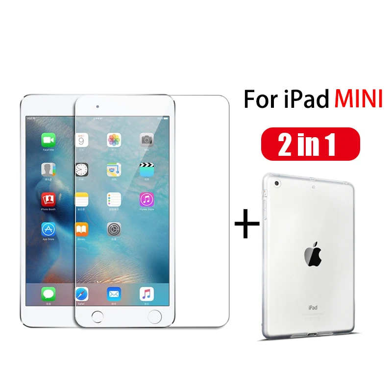 

Full Cover Tempered Glass for Apple IPad Mini 1 2 3 4 5 Screen Protector on For IPad Mini 1 2 3 4 5 Glass Protective Film Clear