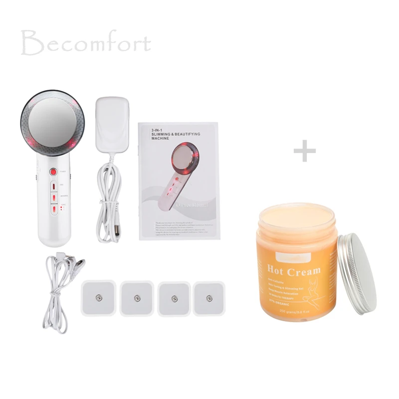 

3 in1 Ultrasound Cavitation EMS Ultrasonic Body Slimming Massager Fat Burner Galvanic Infrared Ultrasonic Therapy Drop Shipping