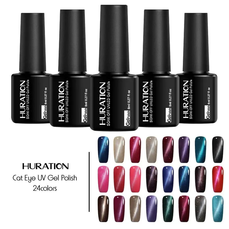 Гель-лак для ногтей кошачий глаз полуперманентный магнитный цветов | Красота и