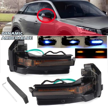 

Pair Flowing Turn Signal Light LED Side Wing Rearview Mirror Dynamic Indicator Blinker For AUDI Q2 2018-2020 Q3 2019-2020
